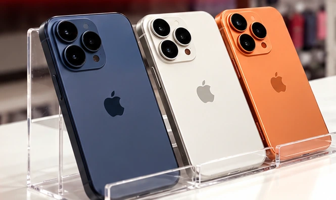 Tres iPhone expuestos en la tienda MICEL